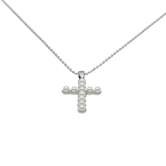 Pearl Faith Silver Necklace