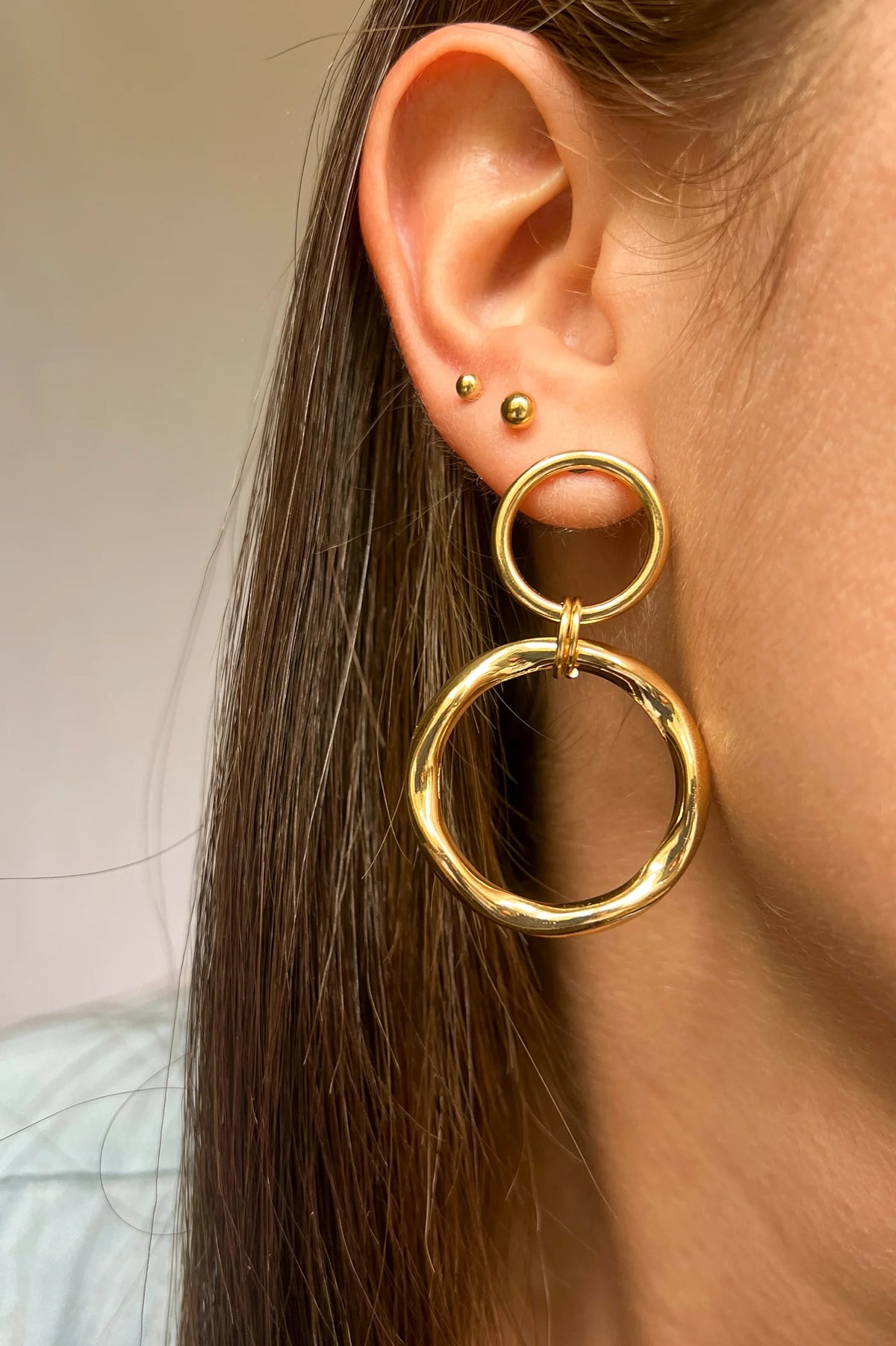 Double Circle Earrings
