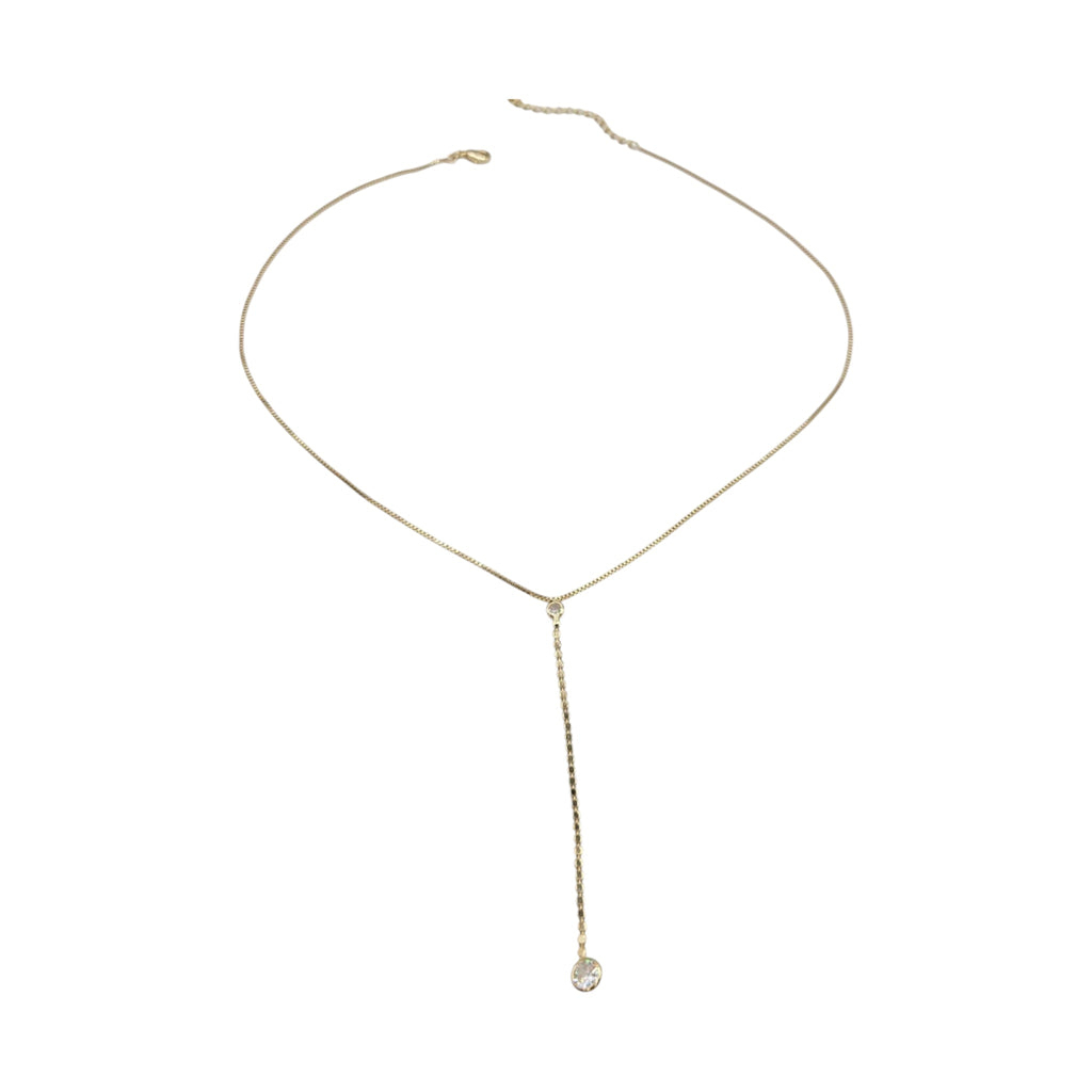Gold Drop Lariat