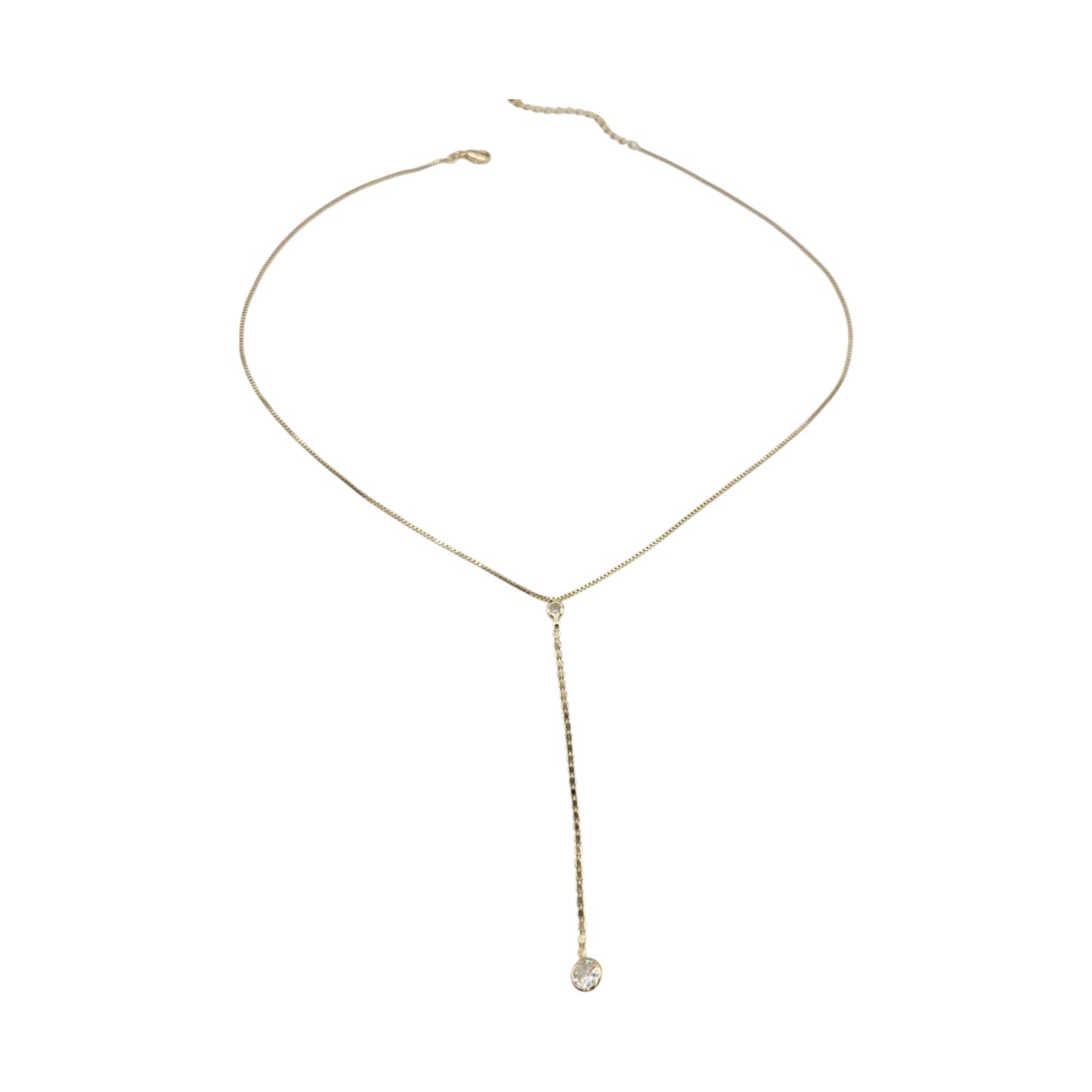 Gold Drop Lariat