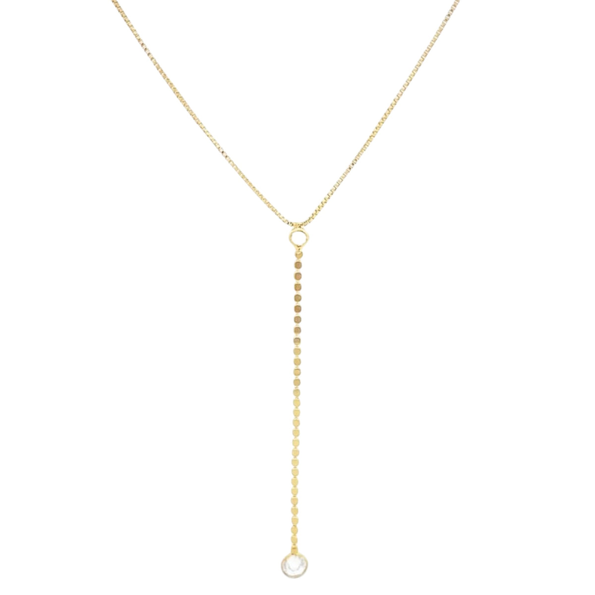 Gold Drop Lariat