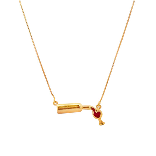 Pour the Wine Necklace