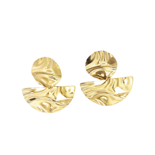 Round Semicircle Earrings