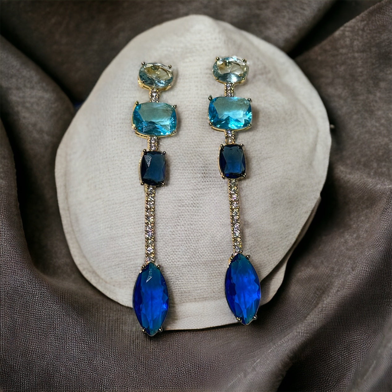 Nova Earrings - Blue