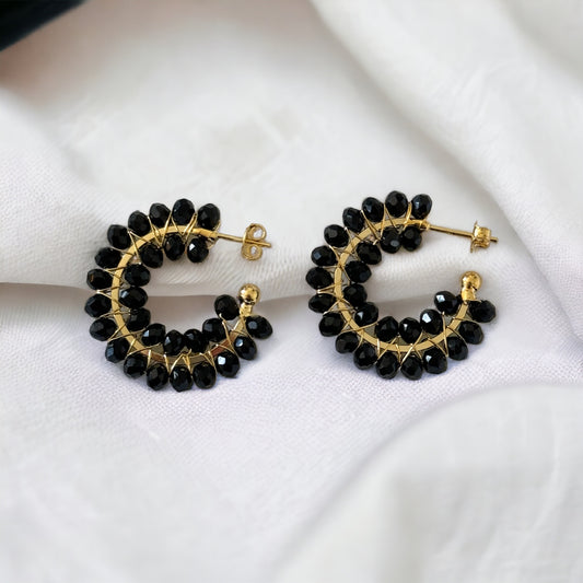 Katie Earrings - Black