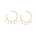 Open Dangle Hoop Earrings