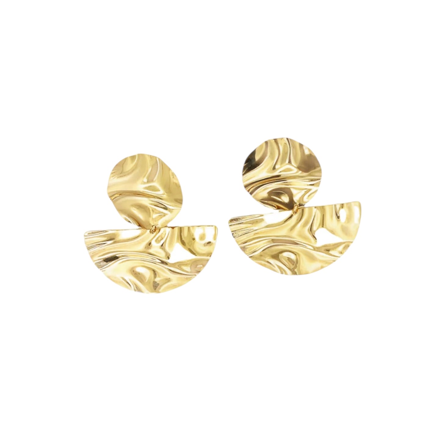 Round Semicircle Earrings