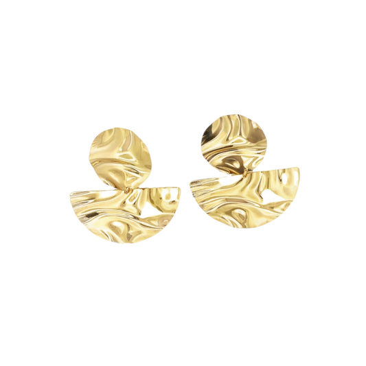 Round Semicircle Earrings