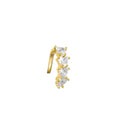 Basket Heart CZ Stone Ear Cuff