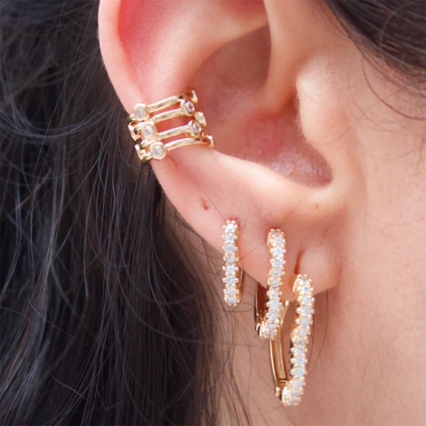 Clear CZ Ear Cuff