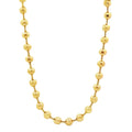 Gold Ball Chain Beaded 16” Necklace