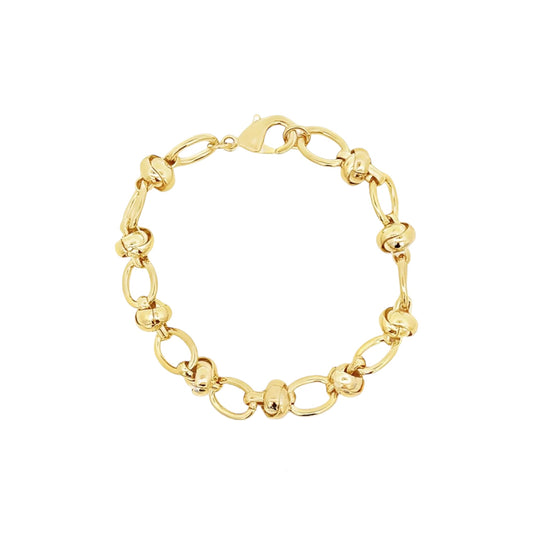 Oval Link Knotted Bracelet