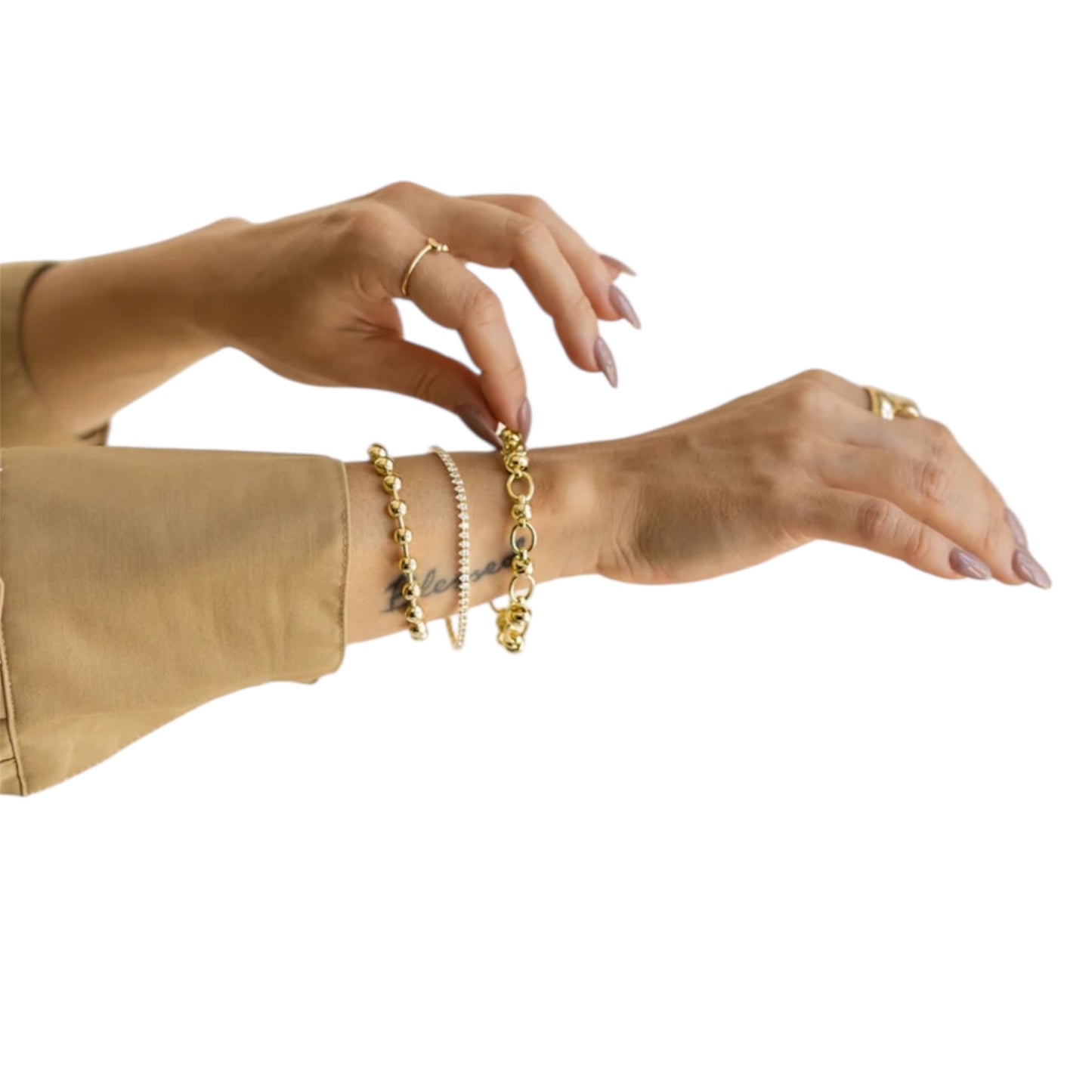 Oval Link Knotted Bracelet