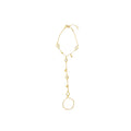 Zirconia  Rolo Hand Chain Bracelet