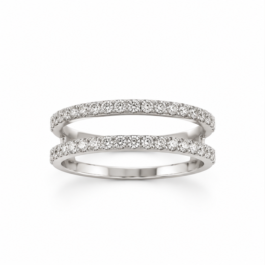 .60 CT | Natural Diamond Double Band Ring