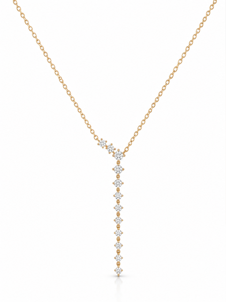 .50 CT | Natural Diamond Lariat Necklace