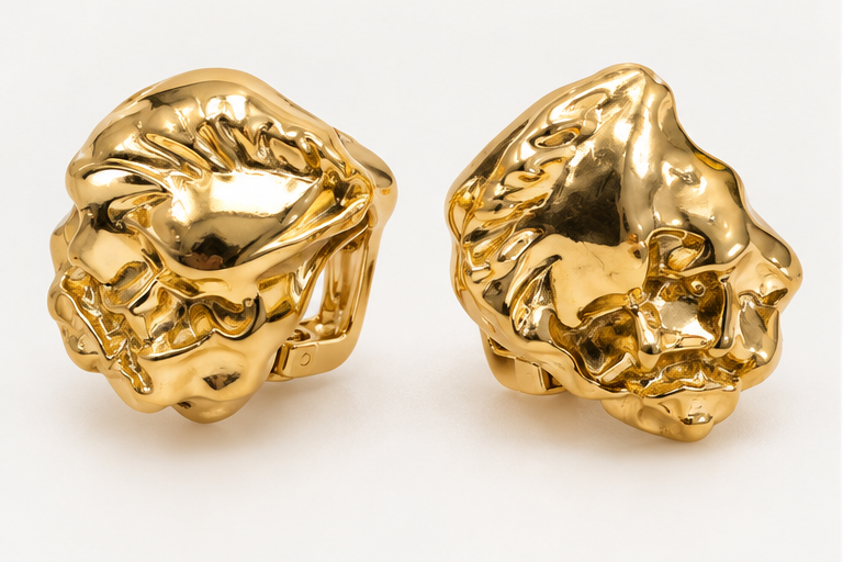 Sculpted Pearl Earrings