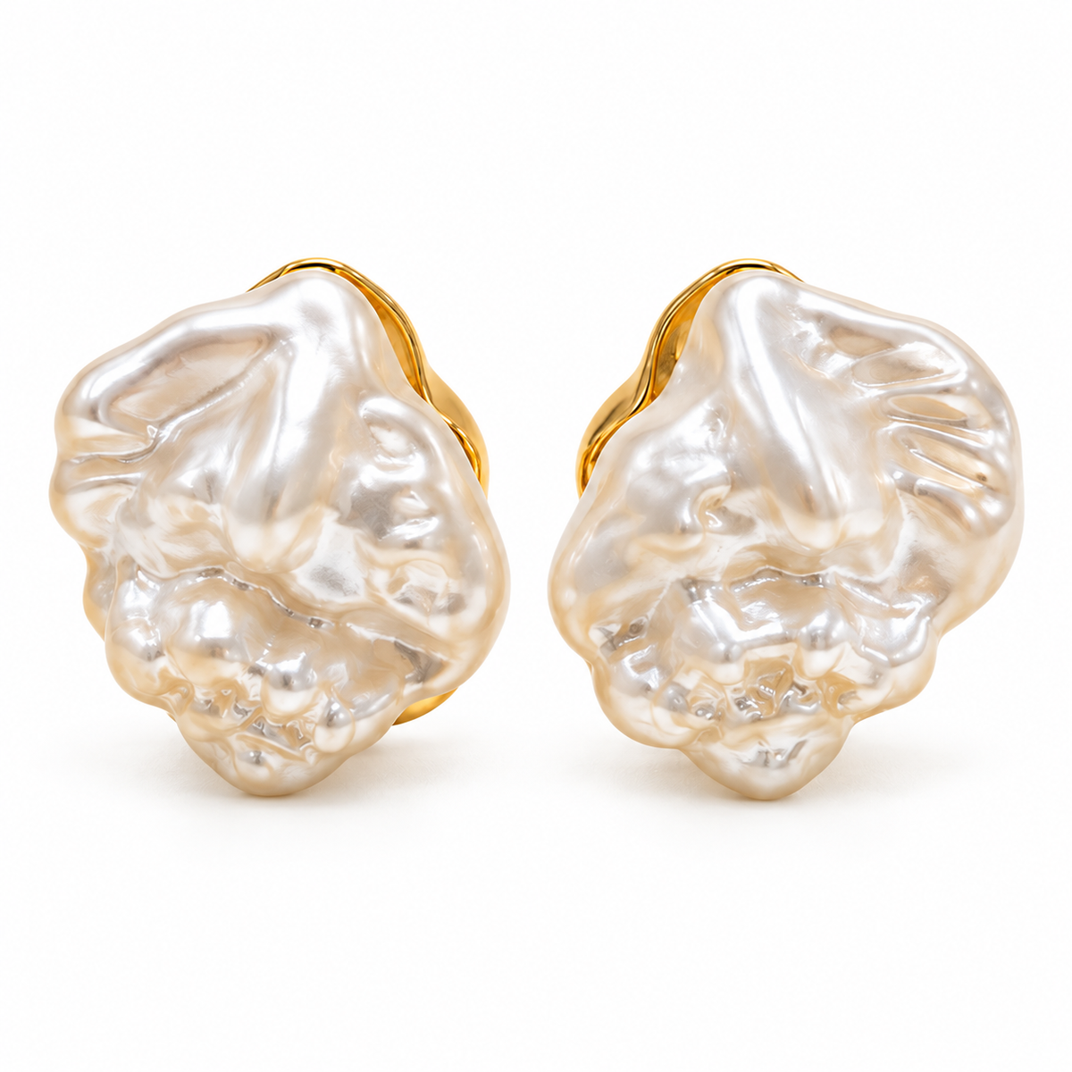 Sculpted Pearl Earrings